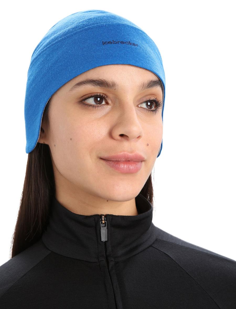 Chapeaux Icebreaker Unisex Merino Quantum Beanie Homme Bleu | FR 1085VRWD